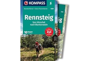 KOMPASS Wanderführer Rennsteig, 10 Etappen mit Extra-Tourenkarte: GPS-Daten zum Download