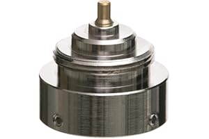 ET - EUROTRONIC Technology GmbH 700 100 008 Danfoss RAV métallique Adaptateur de Valve de radiateur, Longue durée de Vie, Accessoires de Thermostat de Chauffage, 34mm (4 Kerben)