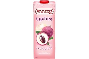 ‎MAAZA Maaza Lychee Fruit Drink, Litschi Fruchtsaft zum Genießen, 6x1l