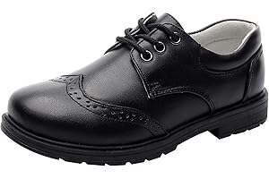 rismart Oxford-Schuhe für Jungen, runde Zehen, formelle Kleidung, Schulschuhe