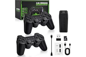 VEFACION Retro Konsole Handheld Spielkonsole 20000+ Spielen & 2.4G Drahtlose Dual-Controller,4K HDMI Ausgang Plug Und Play Videospielkonsole für TV Computer