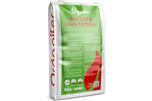 Gräs- Och Gräsgödsel - 20kg = 665m2 - NPK+Mg+S (20+5+8 +4 +9) | Professionell Gödsel - Speciellt För Stora Gräsmattor - Sportfält Och Golfbanor - Gradvis Släppning - Organifer