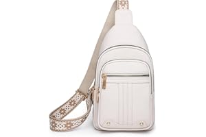 Myhozee Damska torba na klatkę piersiową, ze skóry PU, torba crossbody, mała torba na ramię, do uprawiania sportów na świeżym powietrzu, wędrówek, jazdy na rowerze, wspinaczki górskiej, podróży