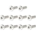 sourcingmap 10 Pcs Universal TV Mounting Screws Hardware Kit, M4 x 10mm Rack Mount Screws Work with Any Computer TV Wall Bracket, Monitor & TV Stand
