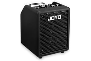 JOYO 30W Bass Amp Portable Combo Amplifier 4" Speaker with Bluetooth 5.1 + OTG Direct Recording | 3-Band EQ + Compressor | Headphone Practice for Bassist Livestream Solo Gigs (VIBE CUBE BA-30, Black)