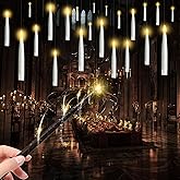 Bougies Flottantes - 12PCS Bougies Led Flottante avec Baguette Télécommande Bougies Led Flamme Vacillante, Bougies à Led à Pi