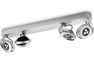 ‎PHILIPS Philips Ledino LED-Spotbalken Teqno 4-flammig dimmbar 6 W, aluminium lackiert 564244816