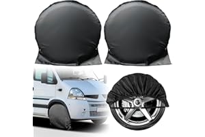 VBGURR Trailer Tire Cover,Tire Covers for RV Wheel,Universal Waterproof Caravan Wheel Covers,Windproof Car Wheel Cover,All-Weather Wheel Protector for Car, Truck, SUV & RV