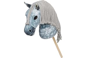 LeMieux Hobby Horse Sammy - Dapple Grey - Detachable Pole - Realistic Head - Perfect for Kids