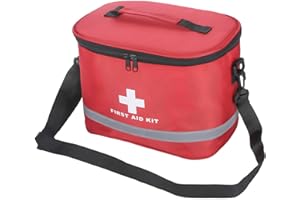ARANTICY Erste Hilfe Set Tasche mit Schultergurte, Leer Erste-Hilfe-Koffer Notfalltasche Medizinisch Tasche Wasserdicht Tragbar Groß Erste Hilfe Kasten First Aid Medical Bag für Home Auto Outdoor Reisen
