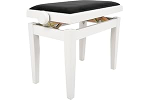 JUAN MIGUEL NAVARREZ Navarrez Juan Miguel piano bench deluxe white highgloss NV43