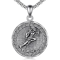 Collana In Argento 925 Con Ciondolo Artemide - Dea Greca Della Caccia E Della Luna - Gioiello Mitologico