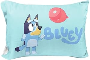 Jay Franco Bluey & Bingo 1 Single Reversible Pillowcase - Double-Sided Kids Super Soft Bedding (Official Bluey Product)