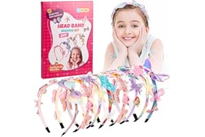 XREE Zestaw do majsterkowania dla dzieci od 5 lat, opaska do włosów dla dziewcząt, zabawka, prezent urodzinowy dla 5-12 roku życia