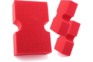 SPTA Gąbka do mycia samochodu, 3 sztuki, duża czerwona gąbka, bez zarysowań gąbka do czyszczenia samochodu, trwała gąbka do automatycznego wielokrotnego użytku czyszczenia powierzchni do mycia