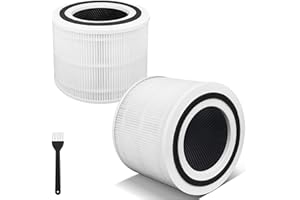 Core 300s Luftreiniger Filter für LEVOIT Core 300s / Core 300 Luftreiniger, 3-in-1 Pre, H13 Grade True HEPA, Aktivkohle, Hocheffizienter Filterersatz, Teilenummer Core 300-RF-Filter, 2er-Pack