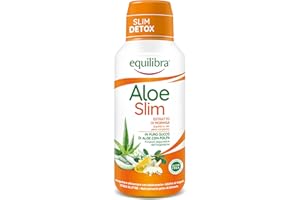 Equilibra Integratori Alimentari, Aloe Vera Slim, Integratore a Base di Aloe Vera ed Estratto di Semi di Moringa, per l'Equilibrio del Peso Corporeo, Arricchito con Succo d'Ananas, Bottiglia da 500 ml