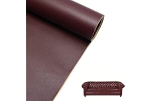 LEPIDI Cuero Adhesivo, 60 x 137cm Reparador de Piel Autoadhesivo, Parche Reparación Cuero, Parches Para Sofa Polipiel, para Asientos de Coche, Muebles, Reparación y Renovación
