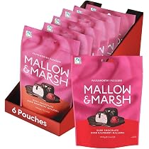 Mallow & Marsh Raspberry Coated in 70% Dark Chocolate Marshmallow