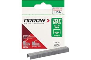 Arrow 215 Staples 8mm 5/16" Pack of 1000