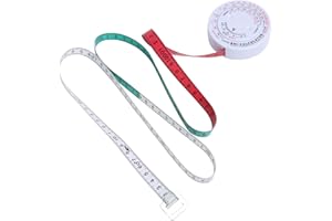 FILFEEL 150cm Body Measuring Tape Soft Retractable Tape Measure BMI Calculator Body Fat Caliper Measuring Tool for Men and Women Fitness and Weight Loss