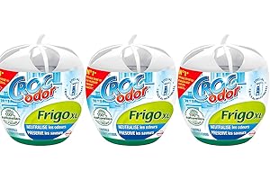 EPISHED Croc Odor Fridge Deodoriser XL 140g Pack of 3 | Fridge Freshener for Odour Removal | Neutralises Strong Fridge Smells | Long-Lasting Freshness | Food Safe Fridge Odour Absorber for Clean Storage