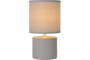Lucide GREASBY - Lampe De Table - Ø 14 cm - Gris