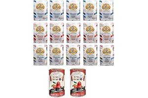 ITALIAN GOURMET E.R. Farina Molino Caputo Lot de 15 pots à pizza 1 kg + 1 kg de tomates géées italiennes 100 % italiennes 2 x 400 g