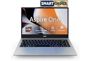 Acer Smartchoice Aspire One, AMD Ryzen 3-7320U, 8GB LPDDR5 RAM/ 256GB SSD, 14.0"/35.56cm TN HD Display, Win 11 Home, Pure Sil