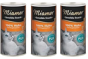 FINNERN - MIAMOR miamor Sensible Snack Huhn Pur | 3er Pack | 3 x 30g | Einzelfuttermittel für Katzen | 100% Huhn Pur | Auch für empfindliche Katzen und bei Allergien