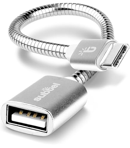 Câble Adaptateur OTG USB-C Vers USB-A PH26 Pour Xiaomi Redmi Note 12 Pro - 20cm Nylon Tressé | Transfert 5Gbit/s