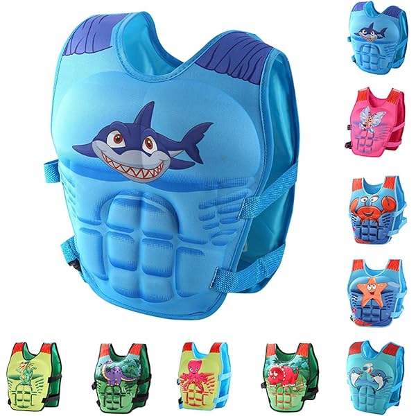 Gilet De Sauvetage Enfant - Bouées Natation PVC, Taille S/M/L, Sécurité Piscine Ou Plage