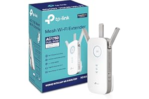 TP-Link AC1750 WiFi Extender (RE450), PCMag Editor's Choice, Up to 1750Mbps, Dual Band WiFi Repeater, Internet Booster, Extend WiFi Range further
