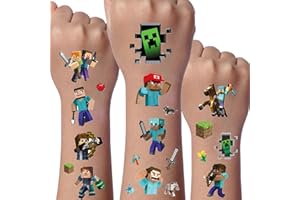 ‎YICOONUO Children's Tattoos, 8 Sheets Temporary Children's Tattoos, Temporary Tattoo Set, Waterproof Children's Tattoos, Children's Birthday Gift, Party Decoration