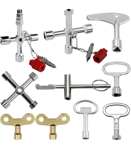 Clé Universelle Argentée 495015 – Modèle Croisé Traditionnel, Compacte Et Légère