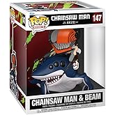 Funko POP! Rides Deluxe: Chainsaw Man - Reze and Beam | Official Merchandising - Collectible Vinyl Figure for Decoration - Bi