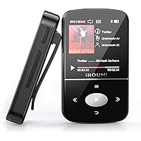 IHOUMI 32GB MP3-Player Bluetooth, mit verlustfreiem UKW-Radio, Aufnahme, E-Book, Verstärker, Sport-MP3-Player…