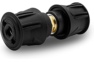 DERASL Accesorios para limpiadoras de alta presión: conector rápido de doble cabezal de alta presión Karcher, adaptador de conexión de manguera 2 bolsas