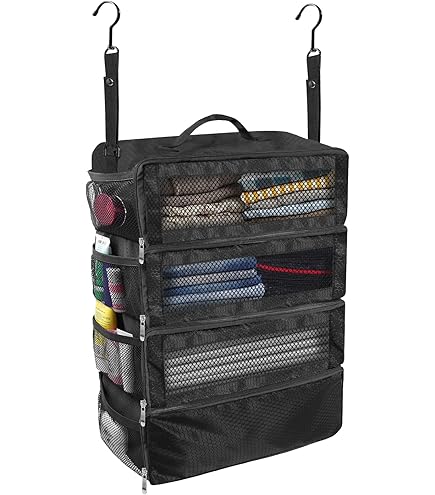 TRAVEL DUDE Compartimenteur Valise Suspendu Avec Compression - Cube Emballage Plastique Recyclé Noir