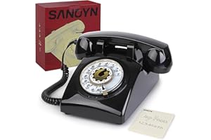Sangyn Retro Telefon mit Schnur tischtelefon Das Alte Modell Der 63er Jahre Altmodisches Festnetz Diese Klingel