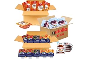 PRO DISTRI St MAMET/NUT/LUNE DE MIEL | Assortiment de 180 Barquettes de Pâte à Tartiner, Confitures, Gelée et Miel | portions individuelles pour varier les plaisirs au petit déjeuner et au goûter