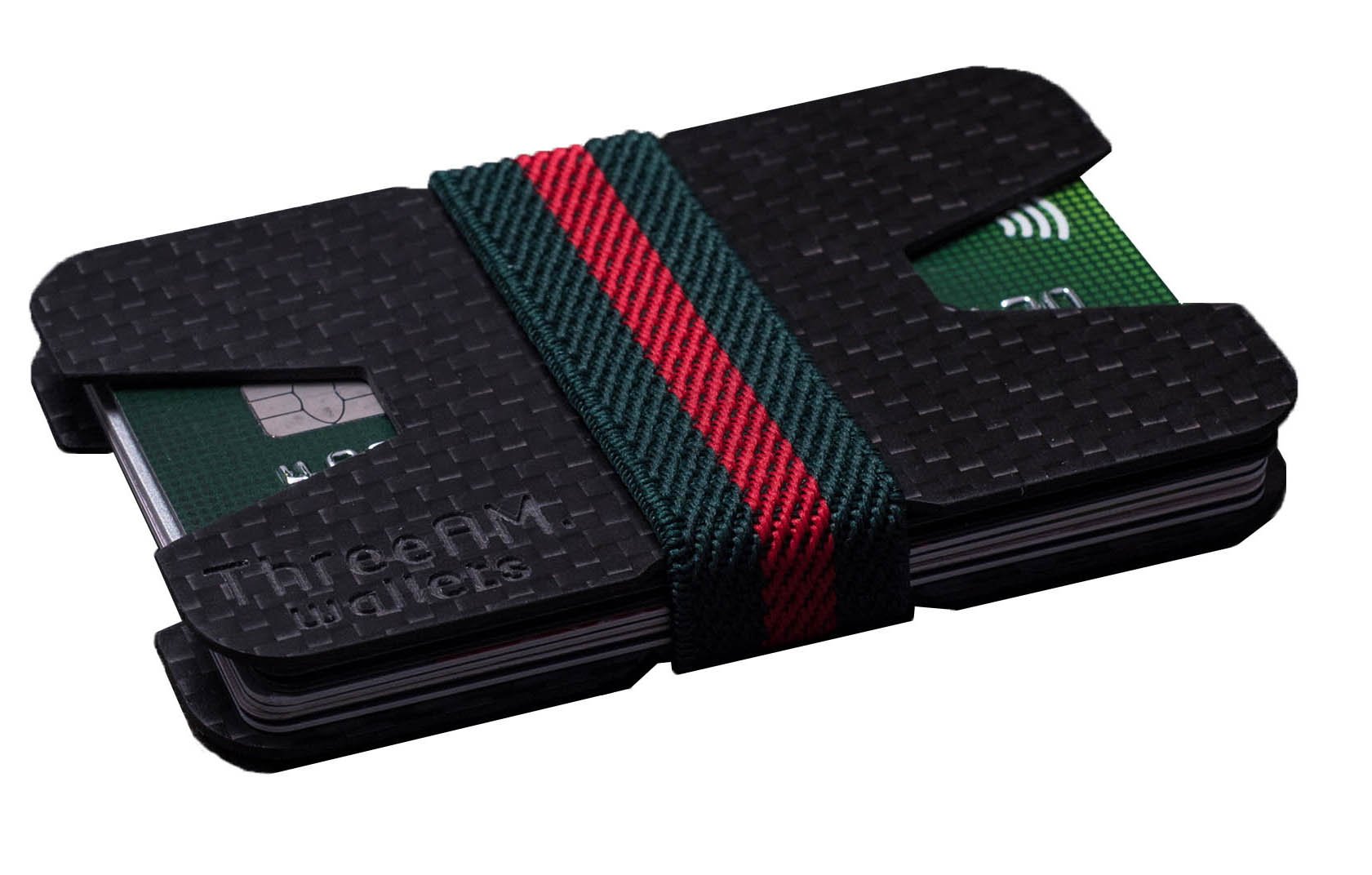 Carbon fiber ID minimalist wallet money clip Slim card holder Compact