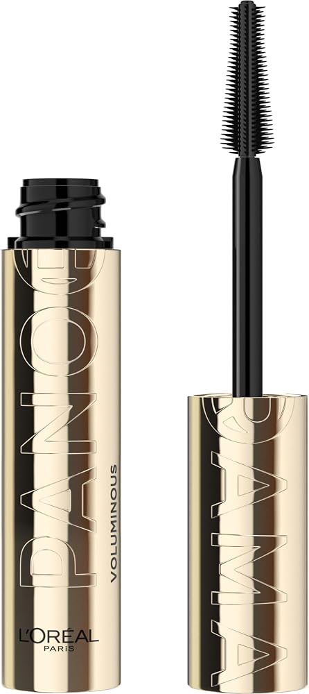 L'Oreal Paris Panorama Hacim Veren Maskara - Koyu Kahverengi | 360 ° hacim için panoramik fırça, her türlü kirpik için, 24 saate kadar süre, Volume Million Lashes