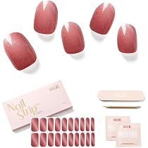 UV Gel Nagelfolie – 20 Stück, Halbgehärtete Aufkleber, Selbstklebend, Mit Feile & Alkoholtupfer (Nebeliger Morgen)