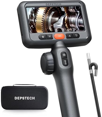 Endoscopio Inspecci�n 5m IP67 - C�mara Semirr�gida Con 8 LEDs Para Android Y IPhone, Ideal Para Autos Y Tuber�as