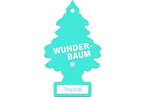 WUNDER-BAUM Little Trees Air Freshener Tree MTR0076 Tropical Fragrance For Car Home Boat Caravan - Single Pack