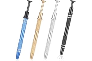 YQQYG Piercing Zange 4 Stück, Piercing-Kugelumlaufwerkzeug, Piercing-Zange für Kugeln 4 Krallen Piercing Entfernungswerkzeug aus Legierung, Juwelier-Aufnahmewerkzeuge, Schmuck-Kugelumlaufwerkzeug