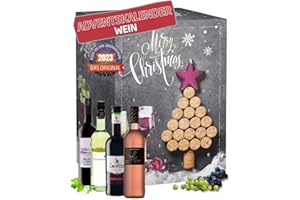 ‎BOXILAND [ Boxiland ] Wein Adventskalender mit 24 außergewöhnlichen Weinsorten aus aller Welt | Geschenk für Erwachsene| neue Rotweine Weißweine probieren | Weinselektion