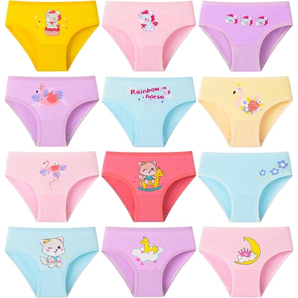 Mutandine Bambine In Cotone - Confezione Da 10, Morbide E Traspiranti, Per Uso Quotidiano - Foto 9