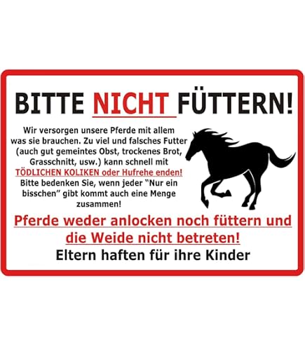 Schiefertafel 'Bitte Nicht Füttern - Esel' – 22x16 Cm, Mit Gravur, Wetterfest, Für Garten, Stall & Weide